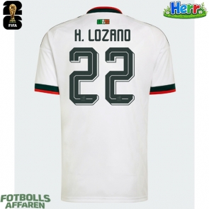 Mexiko Hirving Lozano #22 Bortatröja VM 2026 Kortärmad